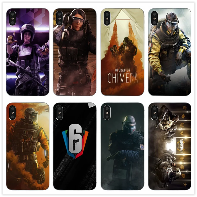 

Games Rainbow Six Siege Valkyrie Logo Soft TPU Silicone Phone Cases for iphone X 8 7 6 6S Plus 5 5S 5C SE 4 4S Shell Cases