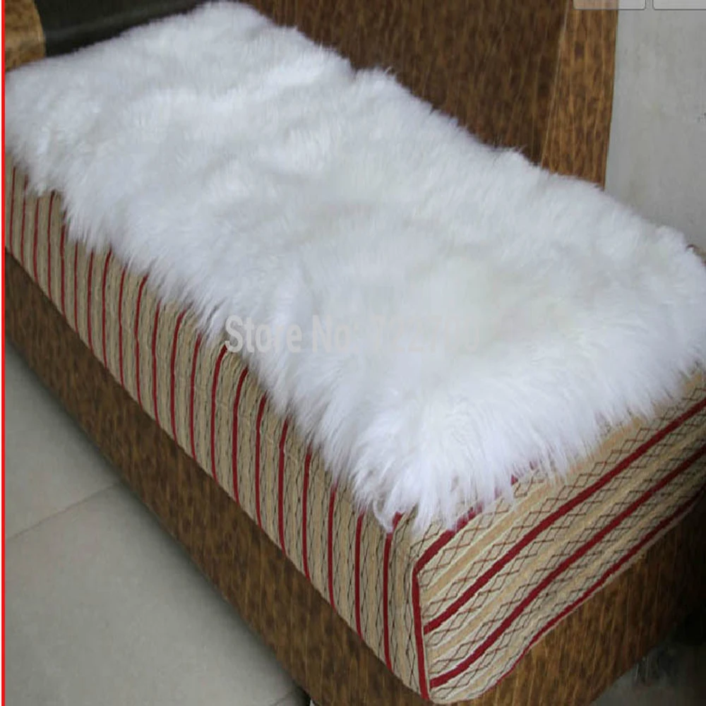 Decorative White Sheepskin Rug Natural Sheep Carpet Real Fur Decorative White Sheepskin Rug Natural Sheep Carpet Real Fur Blanket Bed Rugs And Carpets For Living Room 180x200cm Christmas In From Home Garden