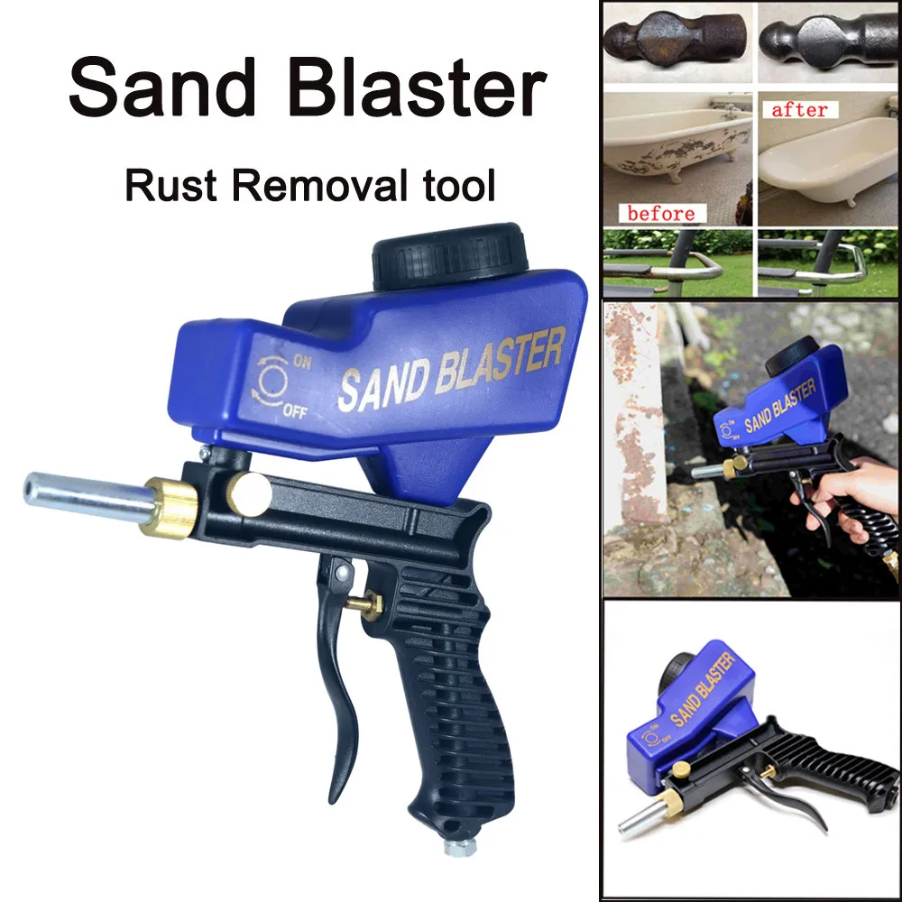 

New Car 1pc Media Blasting Nozzle Gravity Feed Sandblast Portable Sand Blaster Rust Remov Coat Auto Paint Care p#813 dropship