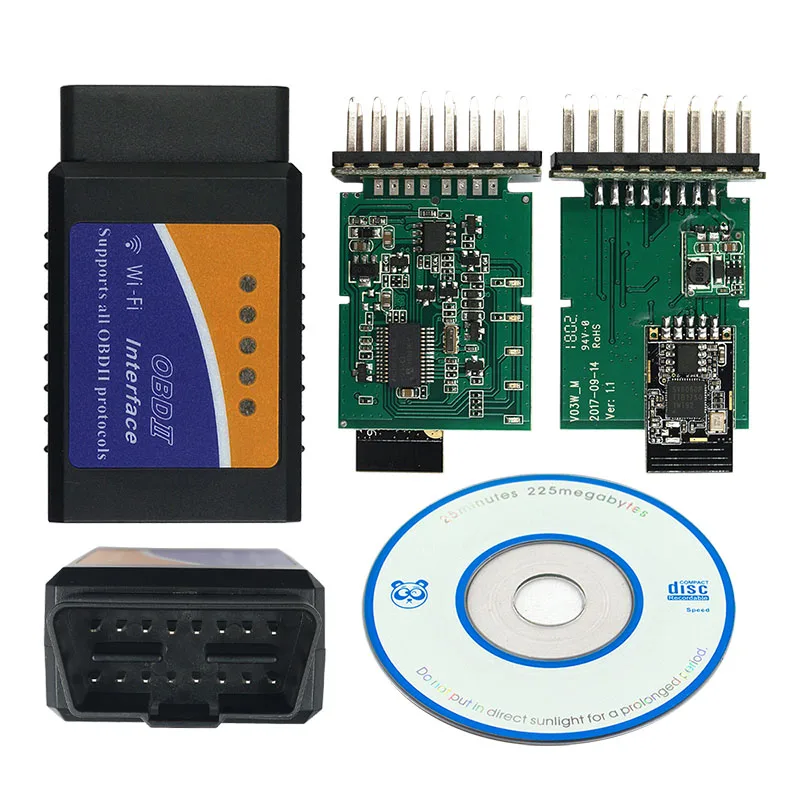 Реальный 25K80 ELM327 МГц WIFI/Bluetooth/USB V1.5 ELM 327 для Android Torque/ПК Поддержка всех протоколов