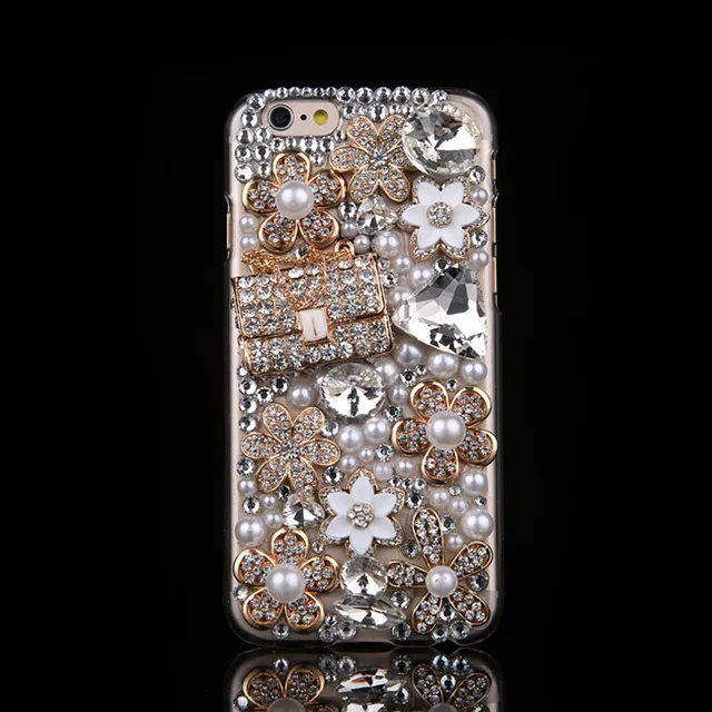 

LaMaDiaa Cute 3D Bling Crystal Diamonds Rhinestone Soft Back Case Cover For Samsung S6 S7 edge S8 S9 S10 Plus Lite Note 5 8 9 10