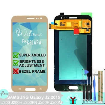 

Super AMOLED LCD For Samsung Galaxy J2 2015 J200 J200H J200FN J200F J200M Touch Screen Digitizer Assembly