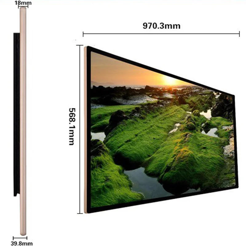 

42" Super Slim HD Restaurant Menu LCD Displayer Digital Advertising Panel With Android network WIFI for Fast Food Store
