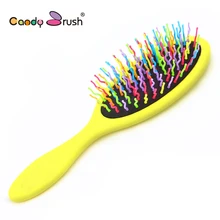 MY GIRL Fashion Hot Women Hairbrush Professional Heathy Paddle Cushion Hair Brush Quality Hair Massage Comb rainbow brushes MY GIRL Fashion Hot Women Hairbrush Professional Heathy Paddle Cushion Hair Brush Quality Hair Massage Comb rainbow brushes