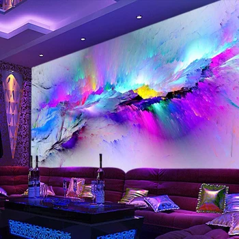 

Modern Personality Creative Colorful Graffiti Mural Wallpaper Restaurant Clubs KTV Bar Entertainment Places Fashion Decor Mural