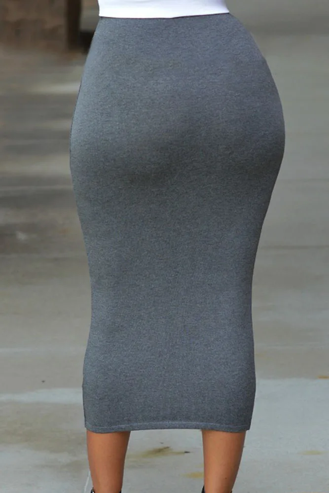 Solid-Grey-High-waisted-Bodycon-Maxi-Skirt-LC71188-1-2