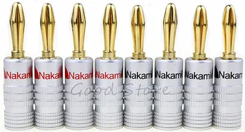 

8pcs BANANA PLUGS Nakamichi Speaker Banana plug connectors Black and Red