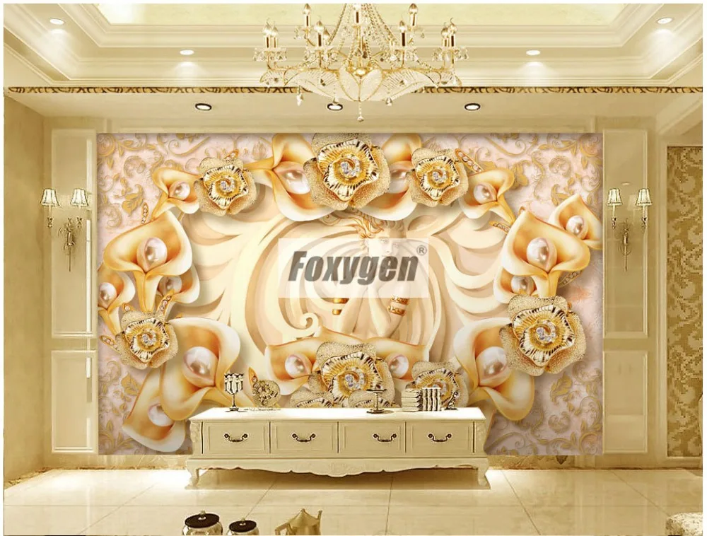 Customzied NON-WOVEN Wallpaper mural with kinds of nice 3D flowers animalsForest abstract landscapes cities designs designs and patterns  (221)