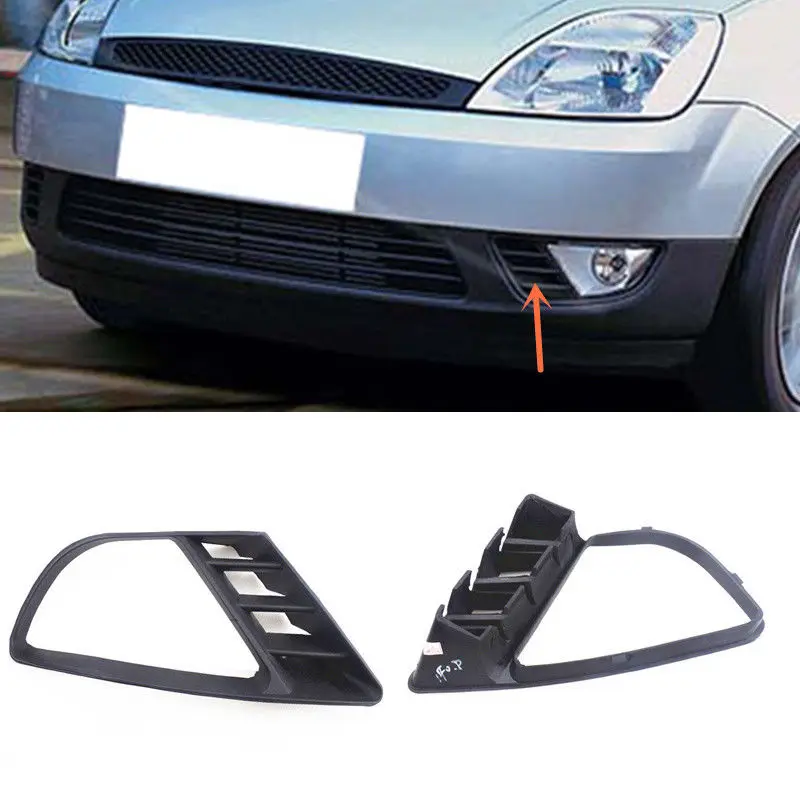 

Atuo Refit For Ford Fiesta 2001-2005 2PCS Front Fog Lamp Grille Cover