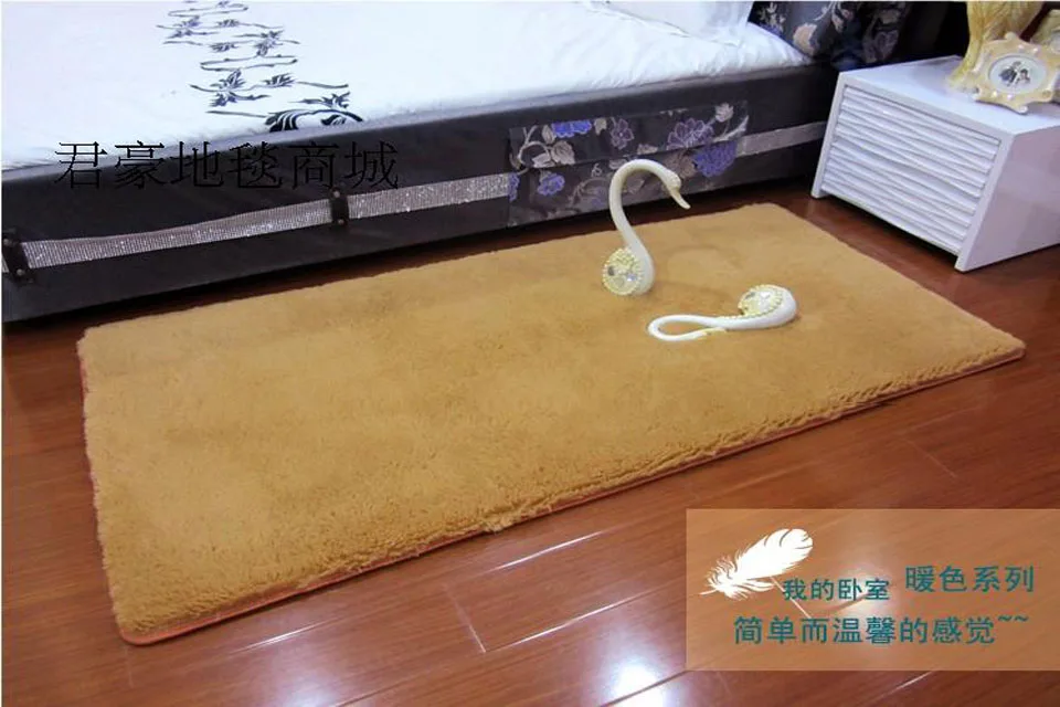 Ultra soft velvet bed rug water wash wool 80 160cm7-in Carpet from Home
