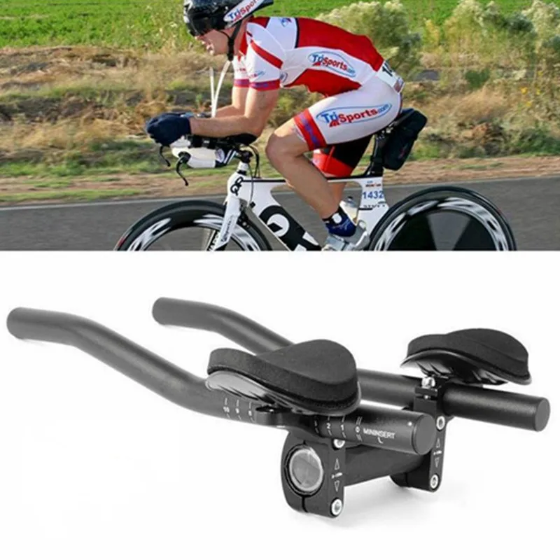 

Road Mountain Bike Bicycle Rest Handle Bar Clip on Aluminum Alloy Sponge Triathlon ED-shipping Handlebar Bicycle Accessories
