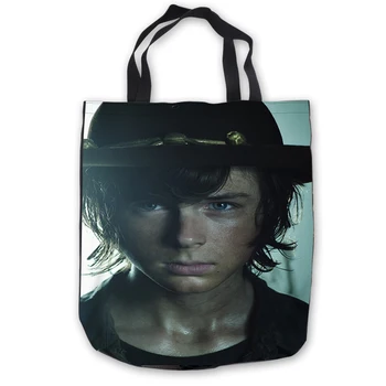 

Custom Canvas The Walking Dead ToteBags Hand Bags Shopping Bag Casual Beach HandBags Foldable 180713-1-60