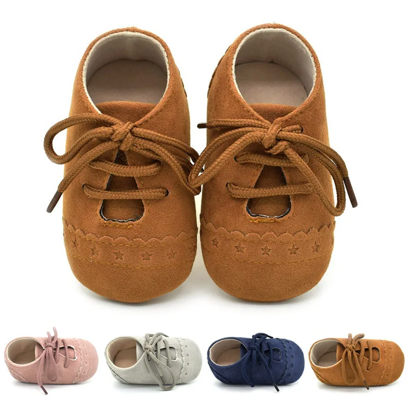 

Newborn Boys Girls Toddler Shoes PU Suede Leather Infant Autumn Winter First Walkers Shoes baby Soft Bottom baby girl shoes