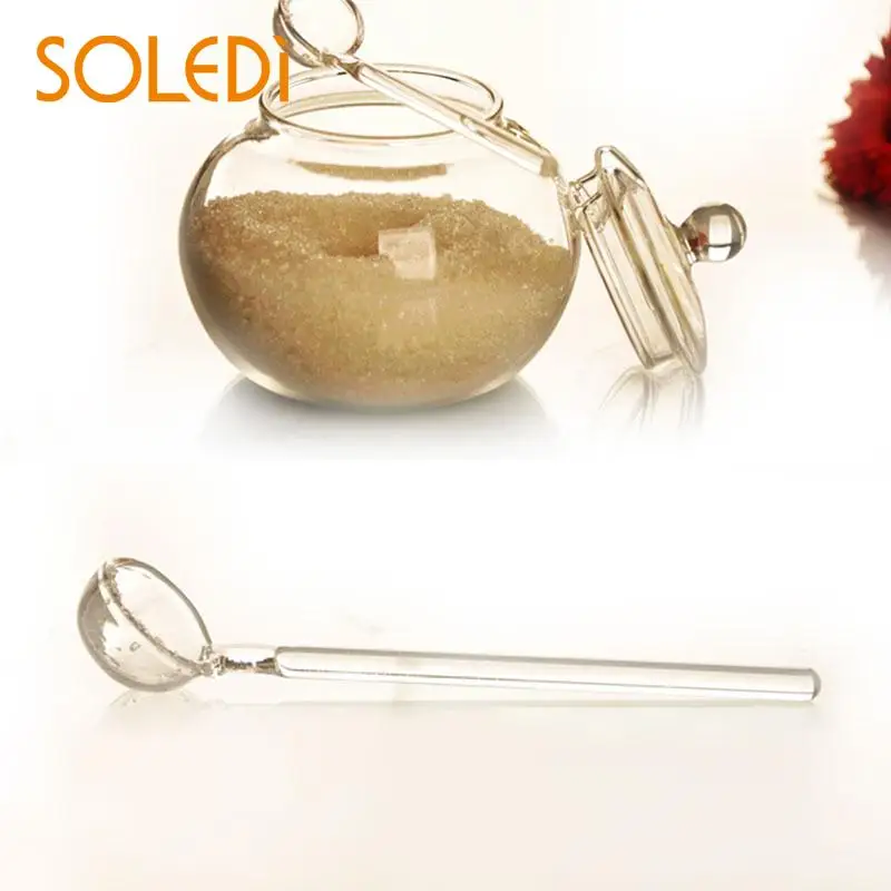 

Household Transparent 250ml Glass Jar Candy Spice Chicken Cooking Sugar Bowl*