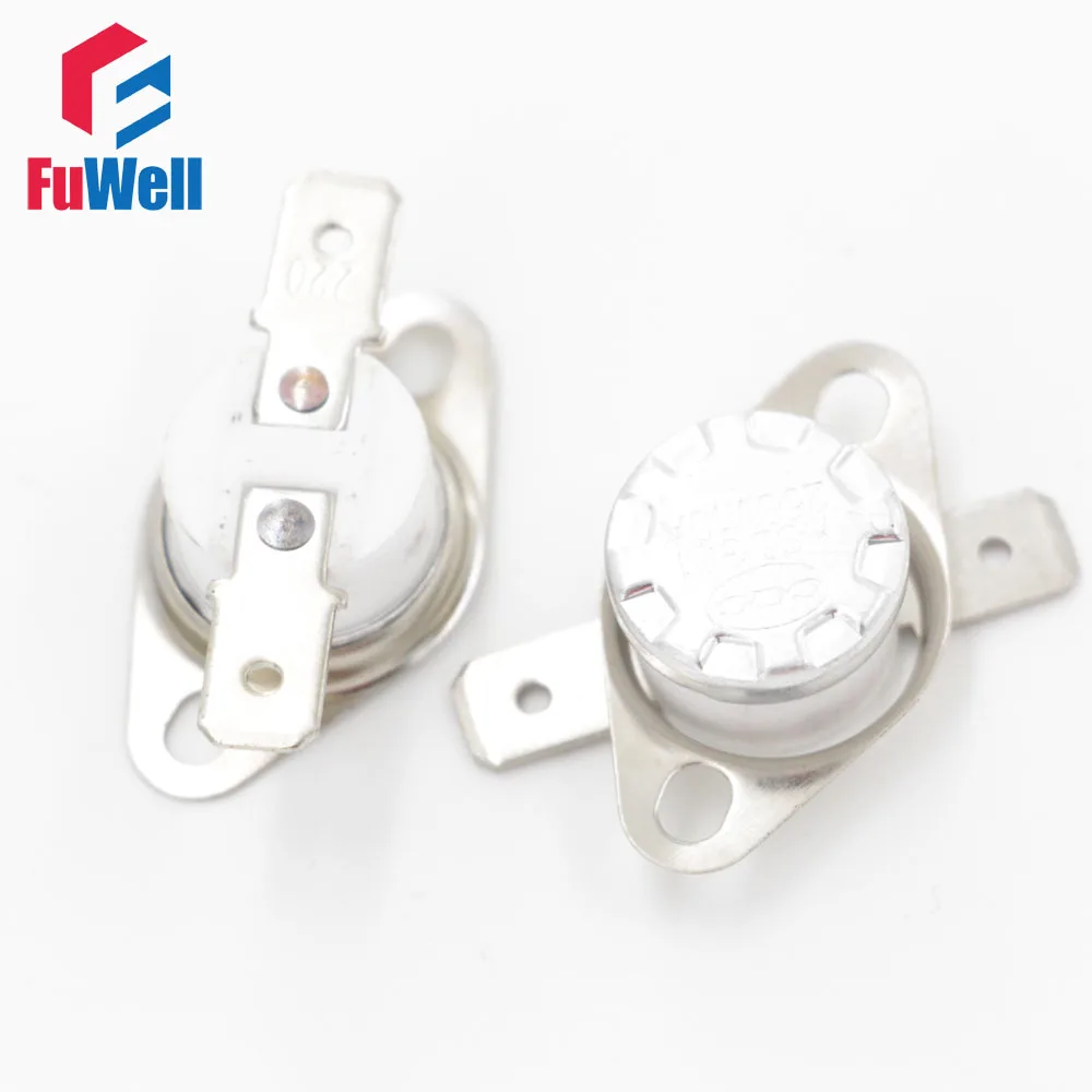 

KSD301 170-250 degrees Celsius 170-250 C Normal Close NC Temperature Controlled Switch Ceramics Thermostat 250V 10A Flat Angle