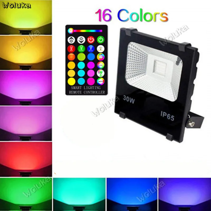 Светодиодный прожектор RGB 30 Вт цветной дистанционный наружный водный свет CD50