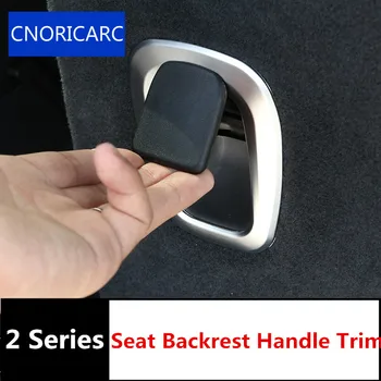

CNORICARC Chrome ABS The Third Row Seat Backrest Handle frame decoration cover trim for BMW 2 series 7 seats Active Tourer 218i