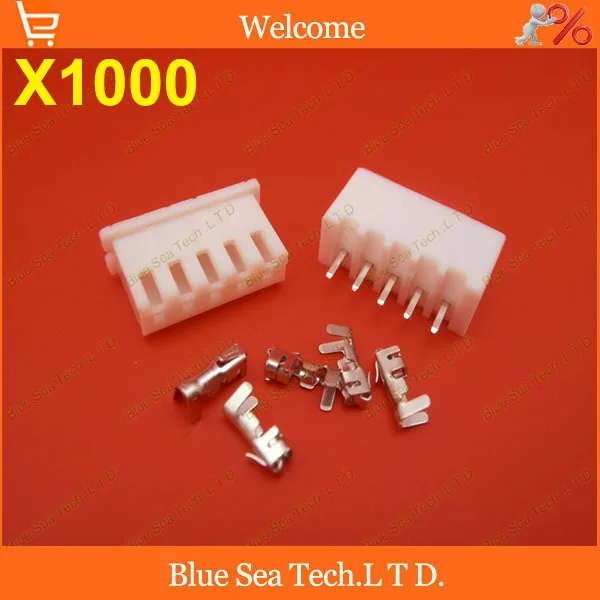 1000 sets 5 Pin XH 180 angle Connector 2.54mm XH-5P Kits for PCB/Automotive/electronic circuit ect.Free Shipping | Обустройство дома