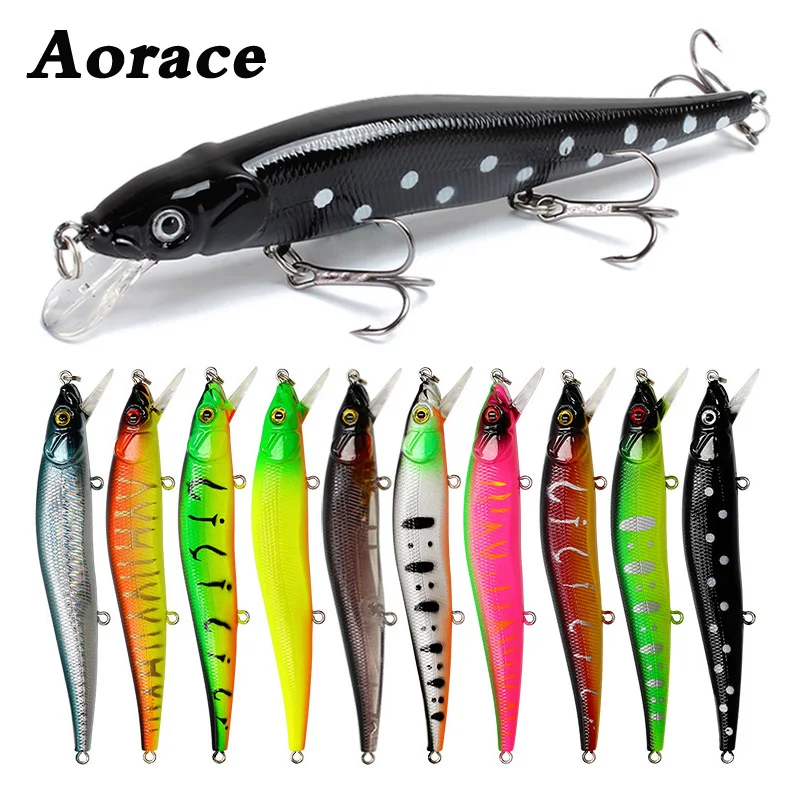 

1PCS Fishing Lure Minnow Crankbait 11.5cm 13.9g Hard Bait Wobblers Floating Bait Fishing Tackle Japan Fish