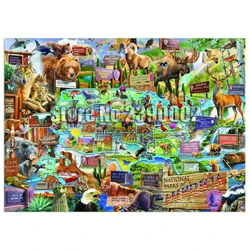 

National Parks DIY Full Diamond Embroidery Diamond Painting Mosaic Cross Stitch Maps United States Art Needlework Home Decor