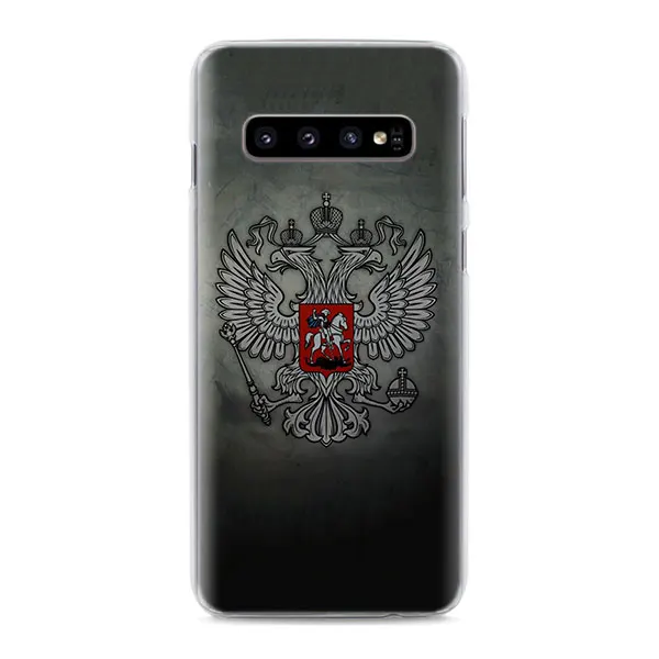 02 Винтаж флаг России Орел телефонные чехлы для samsung Galaxy S10e S10 S8 S9 плюс M10 M20 M30 A50 S6 S7 Край жесткий чехол повышенной прочности - Цвет: 02