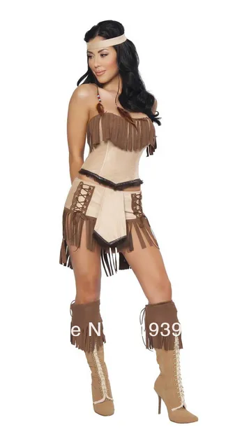 Sexy Cherokee Princess Costume 4 Pieces Roma Native American Ladies Tassles Detail Sexy Hawaiian Costumes Free Sexy Cherokee Princess Costume 4 Pieces Roma Native American Ladies Tassles Detail Sexy Hawaiian Costumes Free