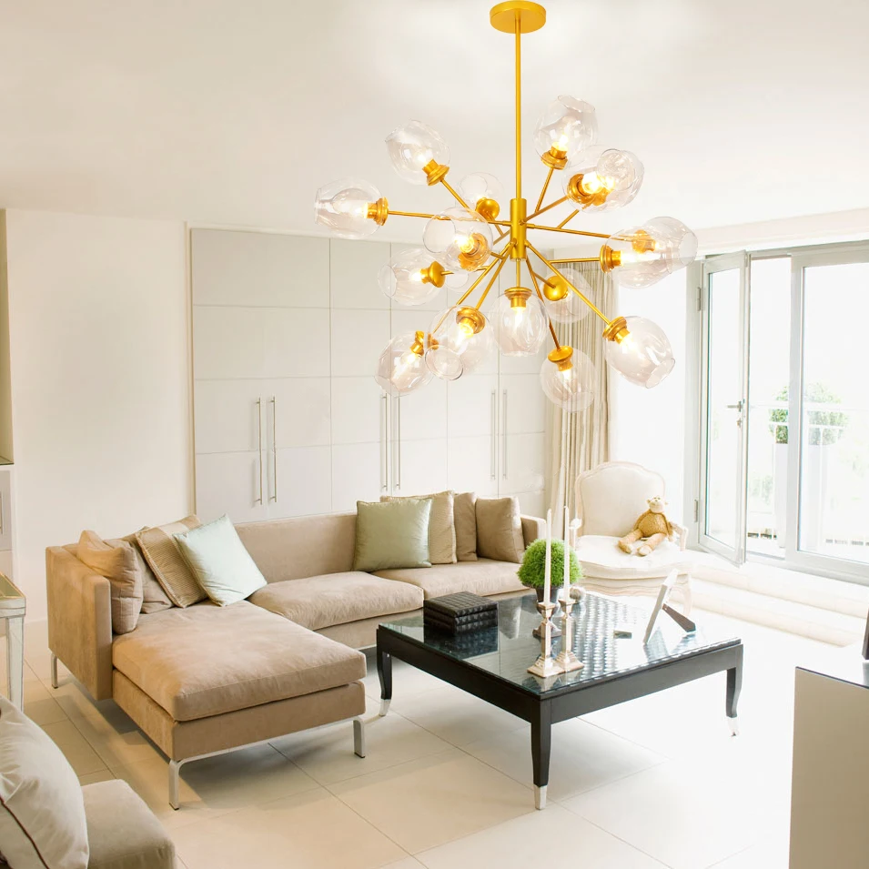 

Nordic Modern Molecular Magic Bean Branch Pendant Lights Italian LED Hanging Lamp for Dining Room Kitchen Avize Lustre Lighting