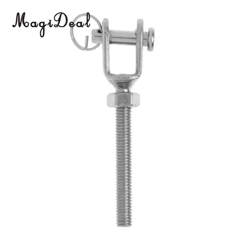 MagiDeal M5 M6 M8 M10 M12 Marine Stainless Jaw Open Bolt & Nut Replacement Turnbuckle Rigging Screw for Kayak Canoe Boat Dinghy