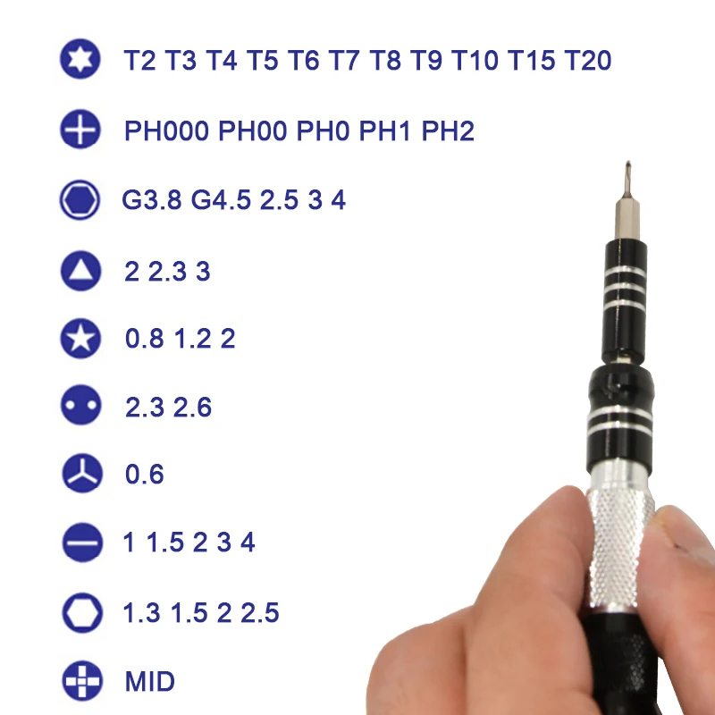 7REIZ 61 In 1 Precision screwdriver set Magnetic Disassemble Repair Tools Kit For Phone Laptop Watch Torx Bit Pocket Screwdriver