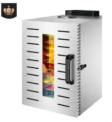 Food Dehydrator Fruit Vegetabl Drying Machine Snacks Herbs Gain Meat Food Dryer 12-Layer Stainless Steel Dry Fruit Machine