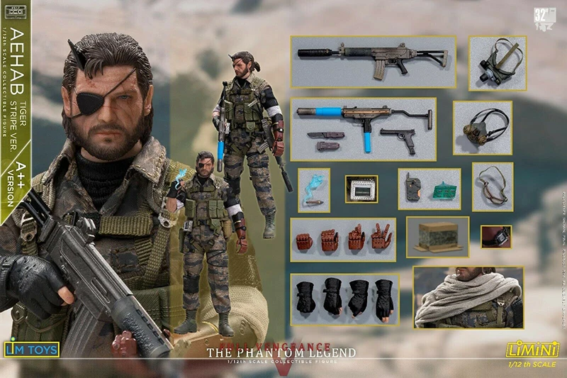 

Scale 1/12 LIM TOYS Ismael Head Sculpt & Body & Weapon Models Set LIMINI AEHAB Toys