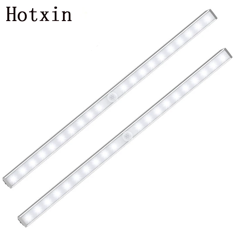 Goedkoop PIR Motion Sensor 20 LED Onder Kast Licht Kast wandlamp led Stijve Strip Bar Licht Keuken Garderobe Emergency Night licht