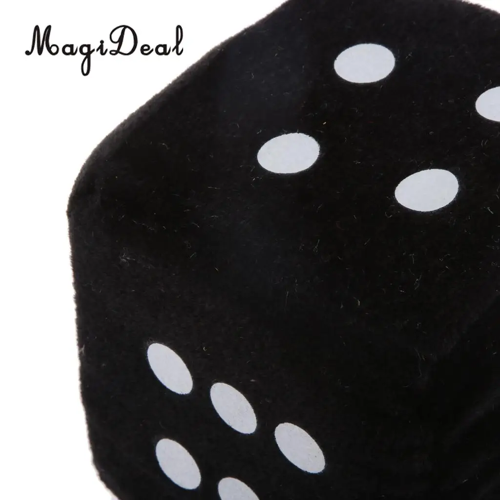 MagiDeal 4 Inch Plush Dice Car/Window Hanger Soft Stuffed Toy with Sucker for Window Sticky Decor Party Travel Club Toy 6Colors