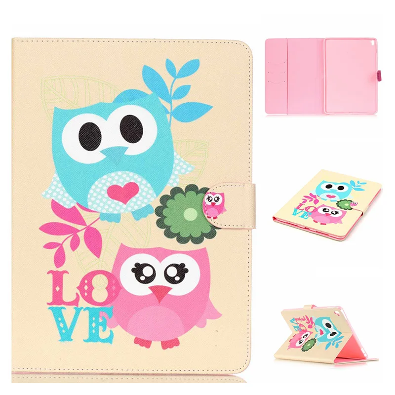 

OwL Pattern PU Leather Case Cover for Ipad air 2 / air 1 for Ipad Mini 4 3 2 1 for iPad 2 3 4 for iPad Pro 9.7 tablet S4D69D