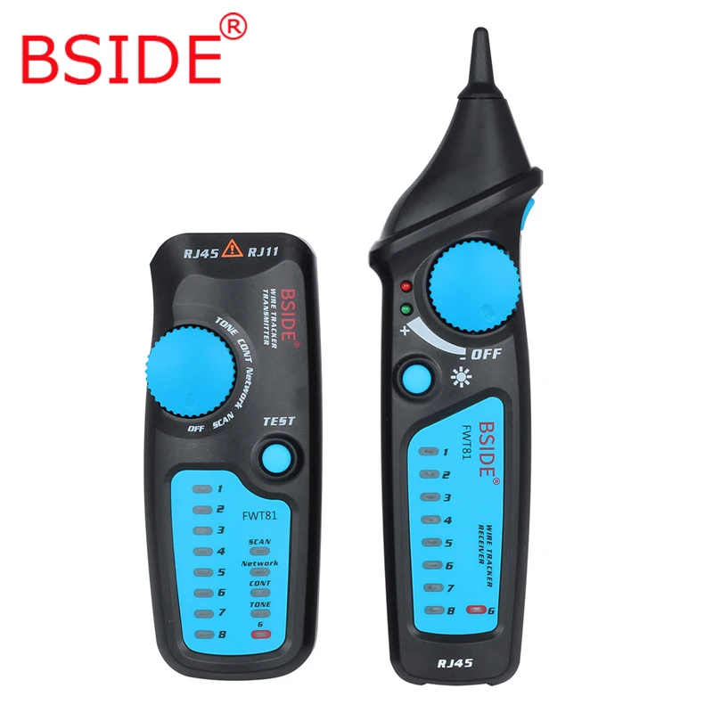 

BSIDE Network Cable Tracker Tester FWT81 RJ45 RJ11 Telephone Wire Toner Ethernet LAN Electric Analyzer Detector Line Finder