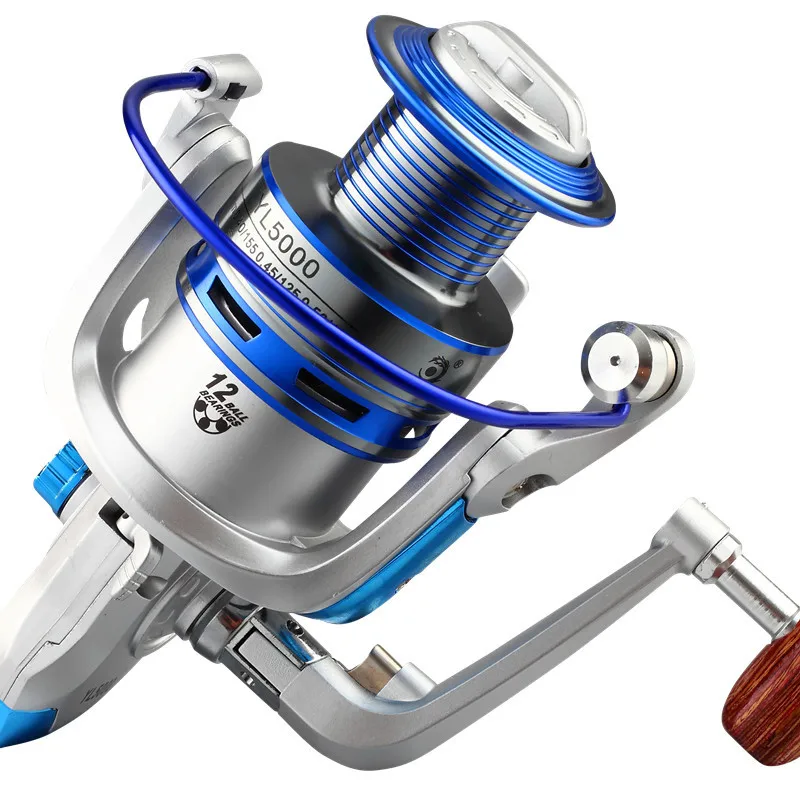 

Rooxin Metal Fishing Reel Right Left Hand Spinning Reel Carp Fishing 1000 2000 3000 4000 5000 6000 Spool Rock Fishing Reel Wheel