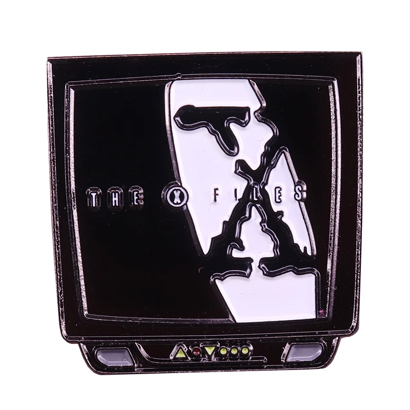 

The X-Files badge thrill horror scream pin mysterious story retro TV brooch cool accessory