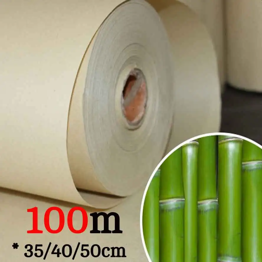 100m Bamboo rice paper half Ripe Rice Paper Roll Chinese Painting