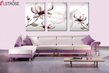 

CLSTROSE Luxury Abstract Flower Modern Wall Art Canvas Painting 3 Pieces Set Painting For Living Room Wall Home Decoration