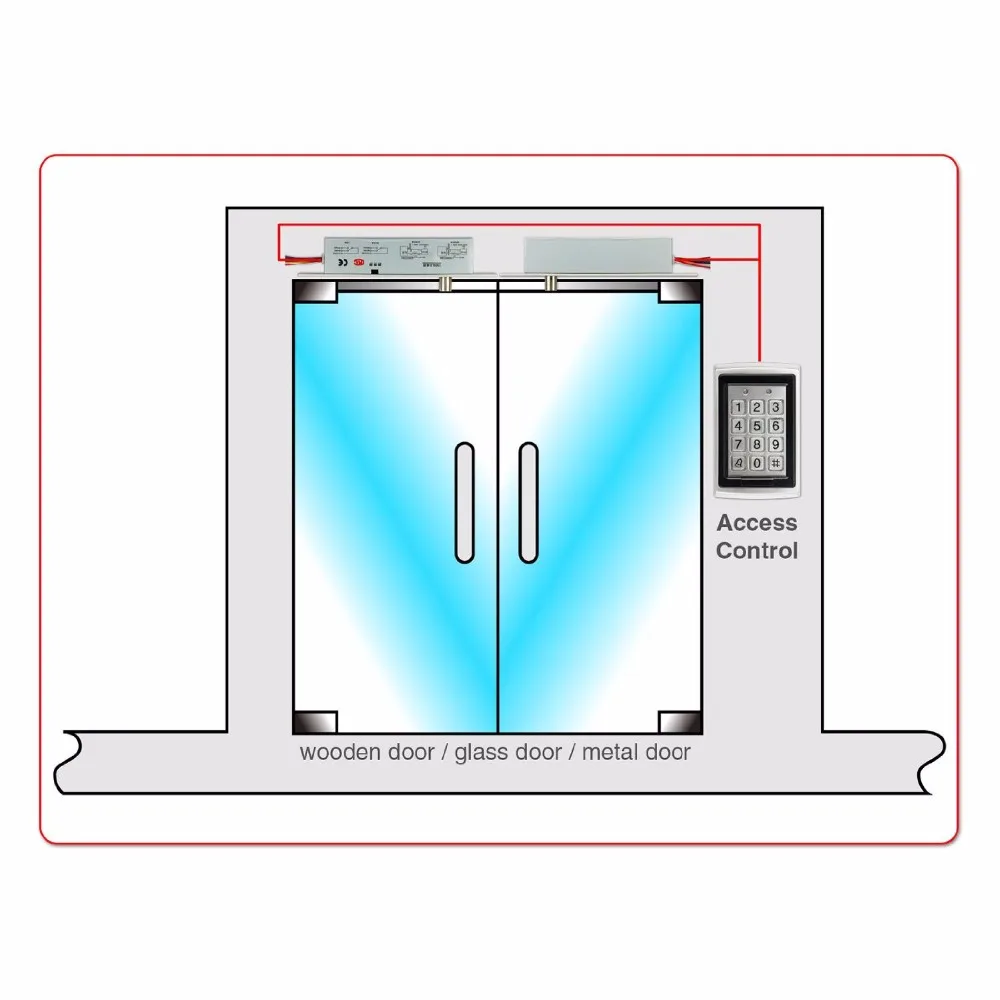 LPSECURITY Fail secure DC12V Засов Электрический заглушка болт узкий дверной замок системы управления доступом 5 проводов Таймер низкий темп замок выключение питания