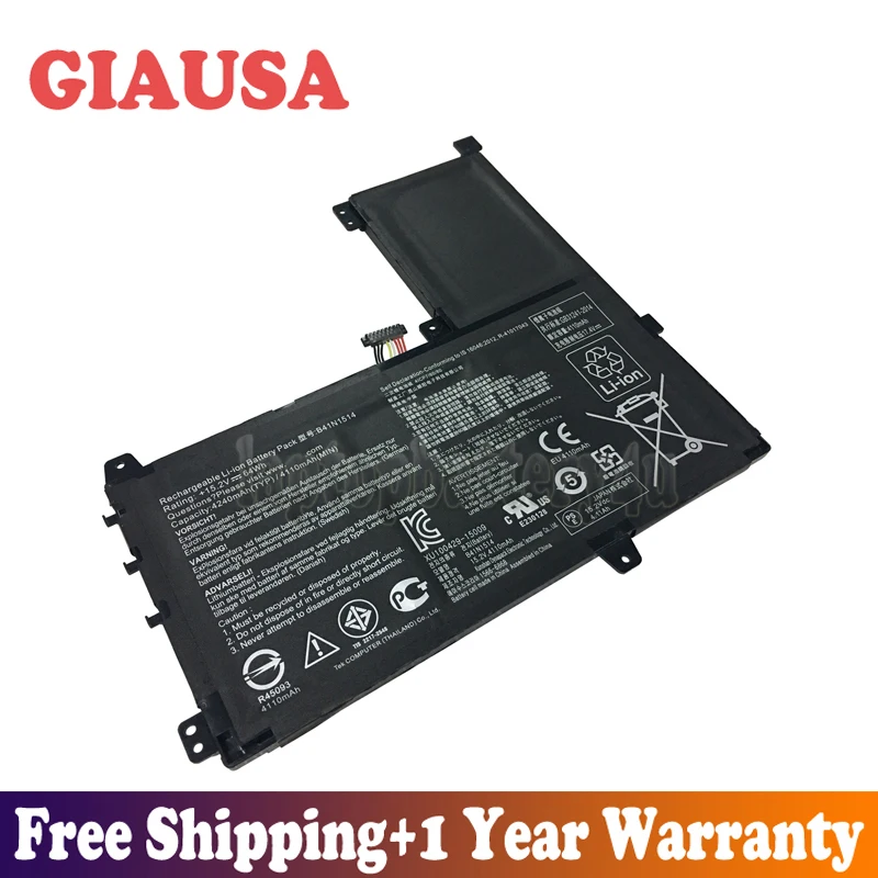 GIAUSA 15,2 V 64Wh B41N1514 Аккумулятор для Asus Q503UA 0B200-0178000 серии