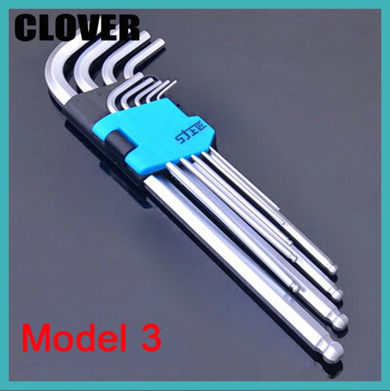 9 in 1 Hex Key Wrench multi size ball end allen wrench kit universal