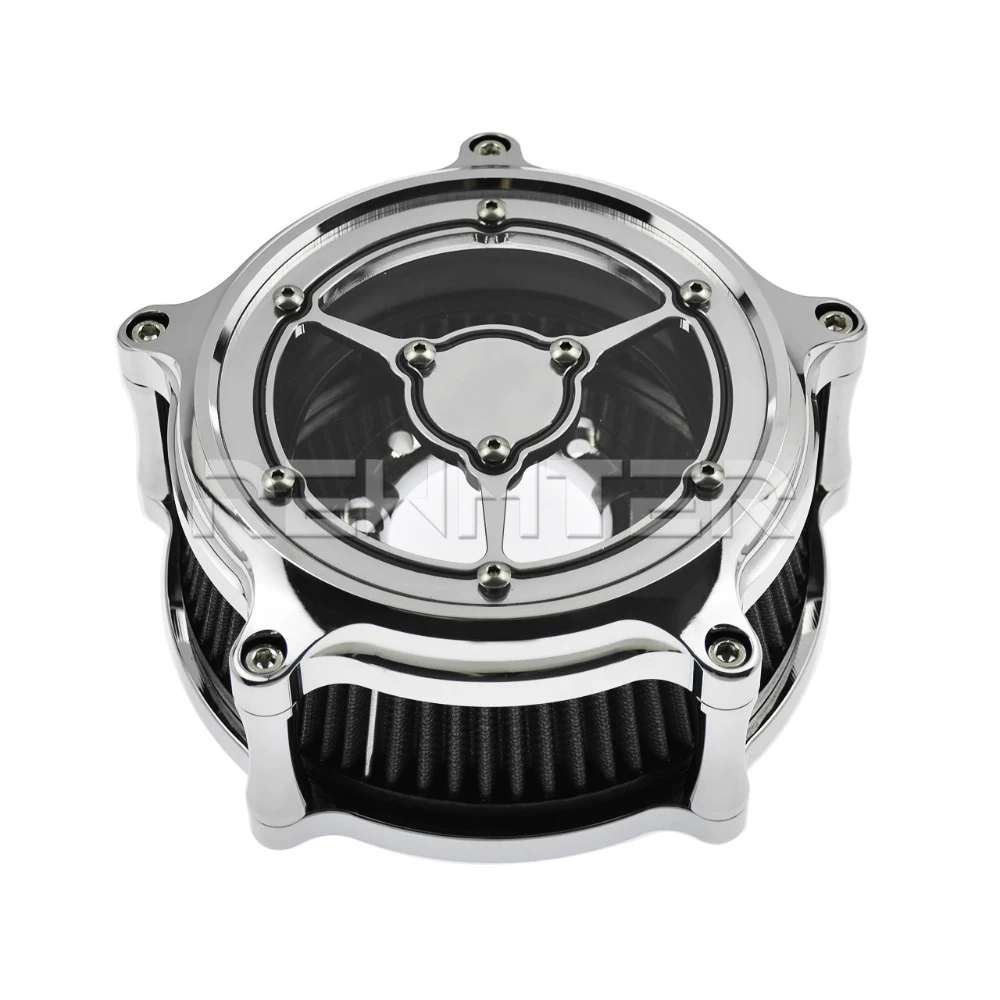 REWMTER-Motorcycle-Air-Intake-Filter-Air-Cleaner-Aluminum-For-Harley-Sporster-Dyna-Softail-Street-Glide-Road (2)