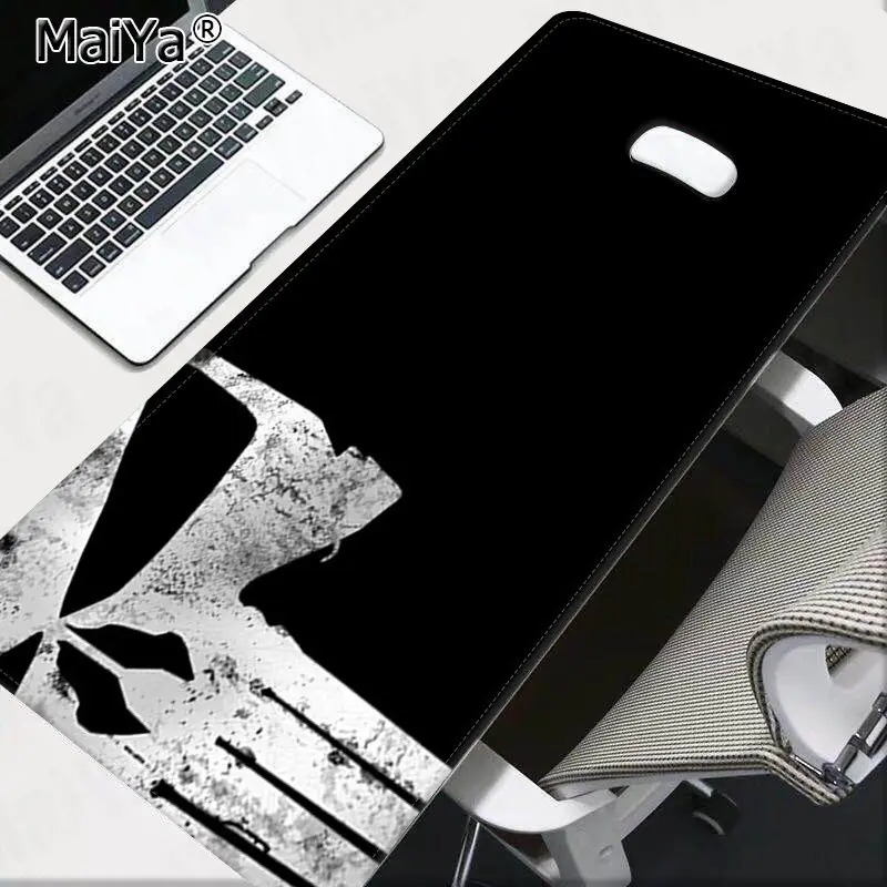 Lock Edge 40X90cm Maiya Дизайн Marvel Каратель клавиатуры коврик резиновый игровой коврик для мыши Настольный коврик большой коврик для мыши клавиатуры коврик - Цвет: Lock Edge 40X90cm