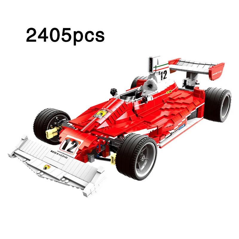 

Creative Series The Red Power Racing Car Set 2405pcs Building Blocks Toys For Children Gift Compatible legoinglys