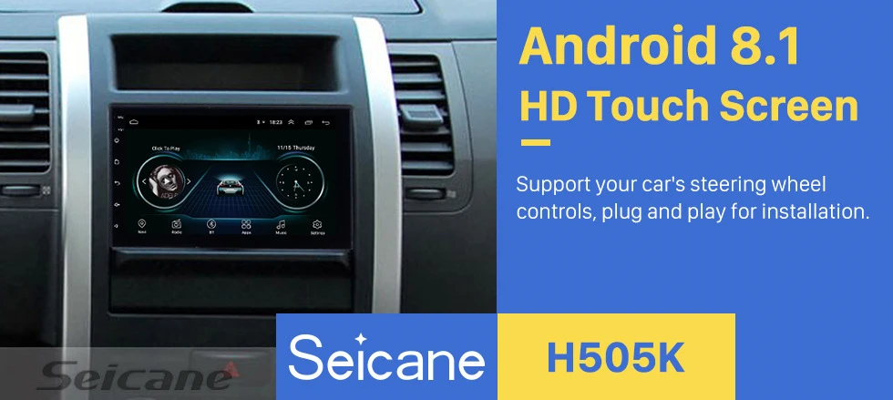 Seicane 2Din Android 8,1 7 дюймов Универсальное автомобильное радио для NISSAN TOYOTA KIA VW hyundai Suzuki Honda RAV4 Солнечный YARIS COROLLA VIOS