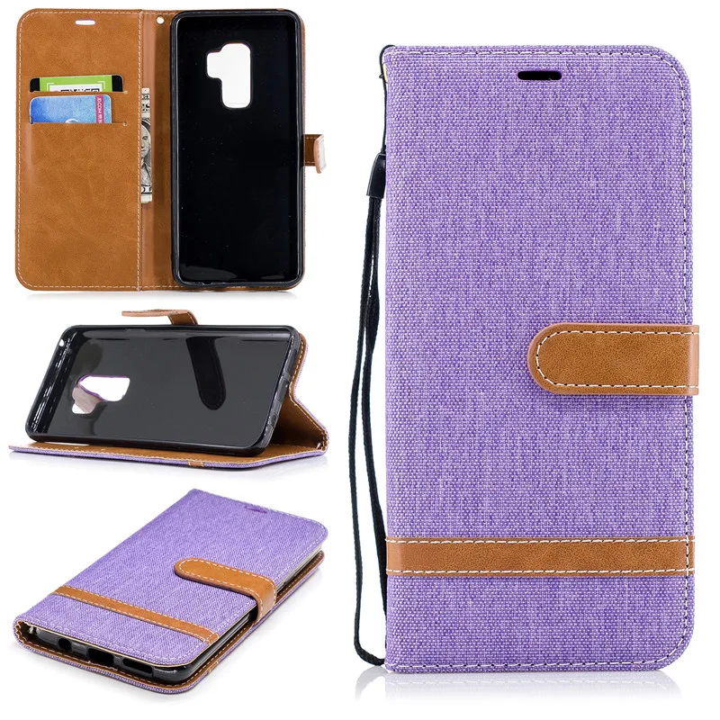 Magnetic Flip Protect Cover For Samsung Galaxy S10 S10Lite S8 S9 A6 A7 A8 2018 A750 A3 A5 Note8 9 Case Denim PU Leather Cover (16)