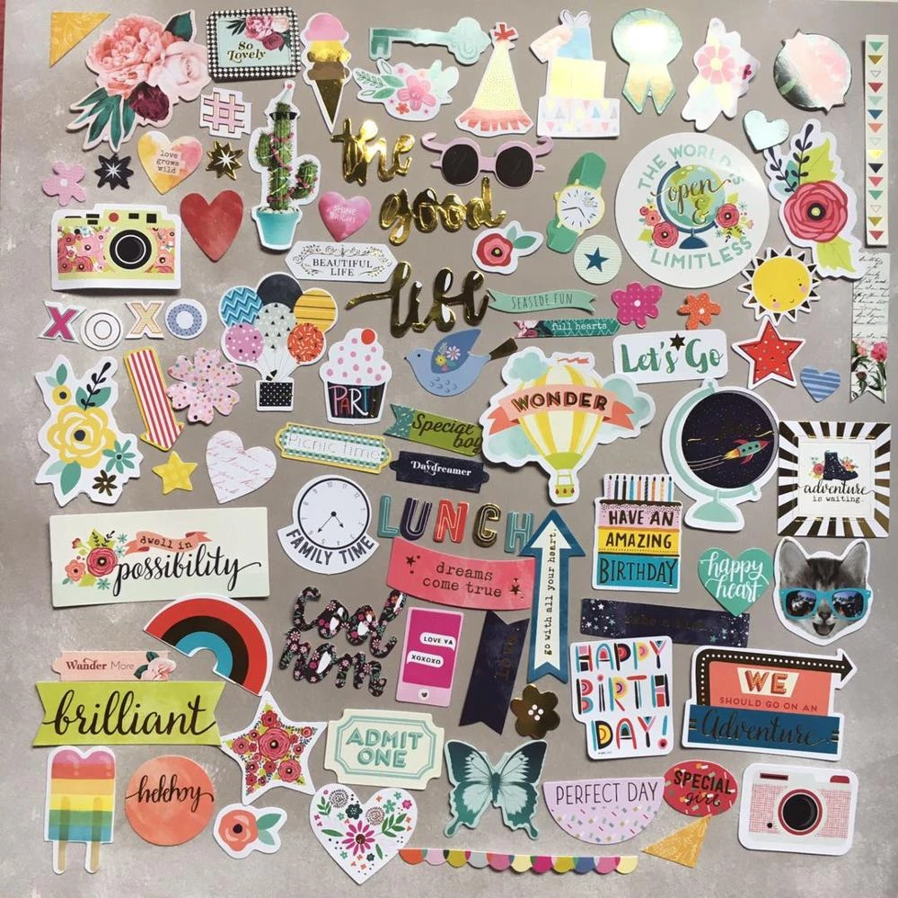 die cut foil stickers