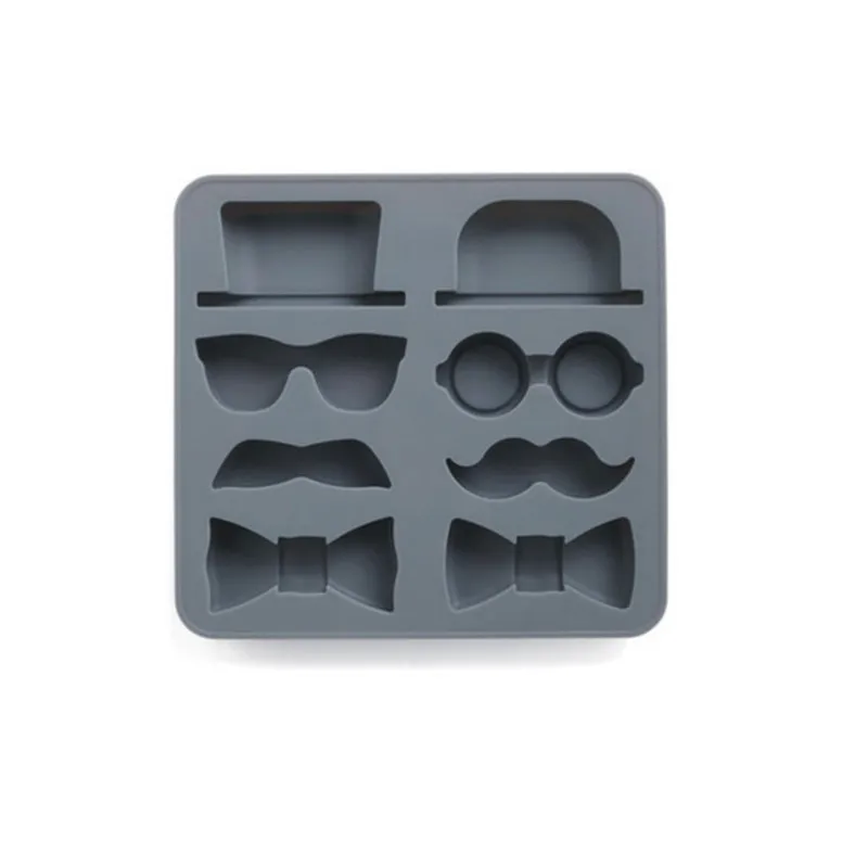 

1PCS Cute DIY Creative Silicone Ice Plate Gentleman Style Ice Beard Butterfly Silicone Ice Plate and Bakeware Mold MI2