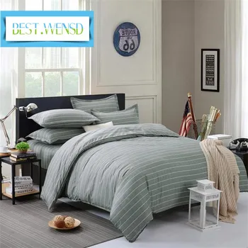 

BEST.WENSD Simplified geometric graphic bedding Korean style Bedding for girls duvet cover king queen size stripe duvet cover